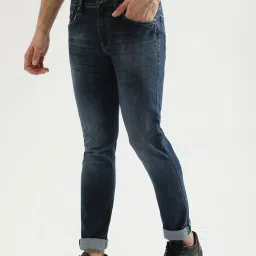 United Colors of Benetton Blue Skinny Fit Lightly Washed Jeans image 3