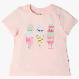 GAP Girls Pink Cotton Graphic T-Shirt-image-11