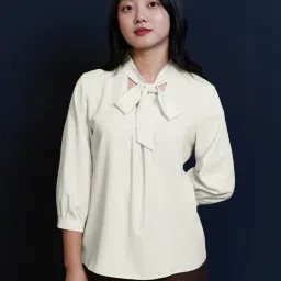 Zink London White Regular Fit Top image 1