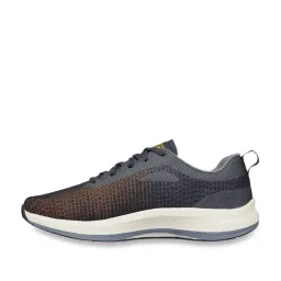 Skechers Men's GO RUN PULSE - PELLUCID Charcoal Orange Running Shoes image 3