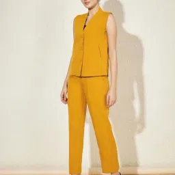 Brinns Mustard Regular Fit Formal Suit image 4