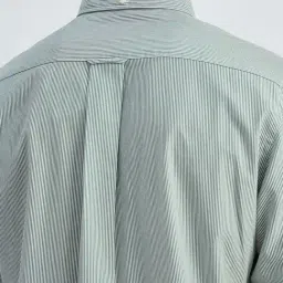 GANT Green Striped Regular Fit Shirt image 5