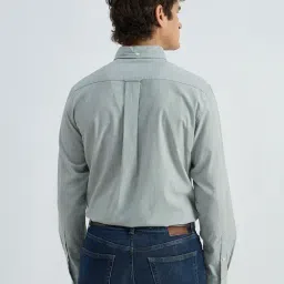 GANT Green Striped Regular Fit Shirt image 2