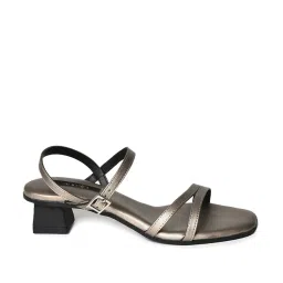Aurelia Women's Pewter Ankle Strap Sandals image 1