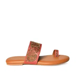 Folksong by W Women's Red Toe Ring Sandals image 1