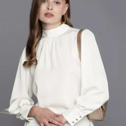 Allen Solly Off-White Regular Fit Top image 1