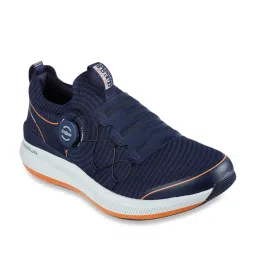 Skechers Men's GO RUN PULSE Navy Orange Running Shoes image 2
