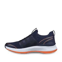 Skechers Men's GO RUN PULSE Navy Orange Running Shoes image 3