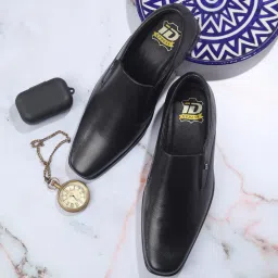 ID Men's Black Formal Loafers image 1