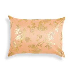 Home4U Ayana Pink & Gold Poly Silk Cushion Cover - Set of 1-picture-39