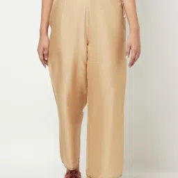 Fabindia Beige Mid Rise Palazzos-picture-26