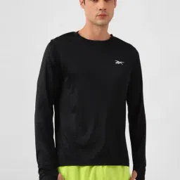 Reebok Black Slim Fit Training Sports T-Shirt-image-92