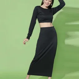 SELVIA Black Full Sleeves Co-Ords Set image 1