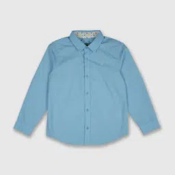 United Colors of Benetton Kids Blue Cotton Shirt-picture-42