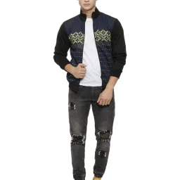 Campus Sutra Navy Full Sleeves Sweatshirt image 4