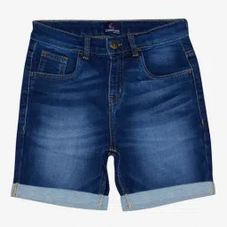 Kiddopanti Kids Blue Solid Shorts-image-14