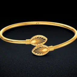 Joyalukkas 22k Yellow Gold Foliage Majesty Bangle for Women-image-76