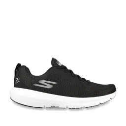 Skechers Men's GO RUN SUPERSONIC Black White Running Shoes image 1