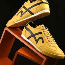 Spykar Men's HYPE Yellow Casual Sneakers-picture-12