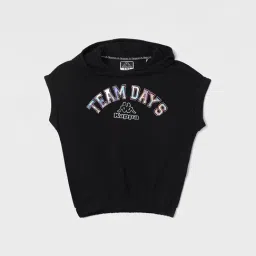 KAPPA Girls Black Printed T-Shirt-image-7