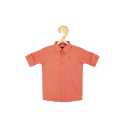Allen Solly Junior Peach Solid Shirt image 1