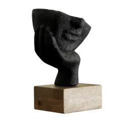 Ellementry Black Ecomix Restive Face Sculpture image 2