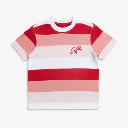 HOP Kids by Westside Red Colourblock T-Shirt image 1