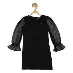 Allen Solly Junior Black Embellished Frock image 1
