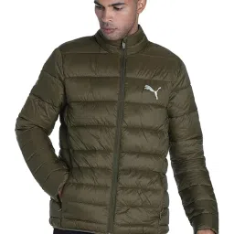Puma Green Regular Fit Quilted Jacket image 1