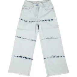 Allen Solly Junior Light Blue Printed Jeans image 1
