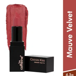 mCaffeine Cocoa Kiss Creamy Matte Lipstick Mauve Velvet - 4.2 gm image 1