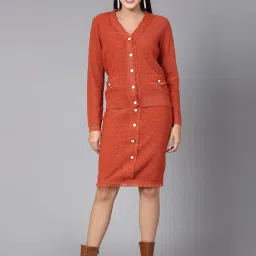 Mafadeny Rust Midi Co-Ord Set image 1
