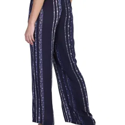 Aditi Wasan Blue Regular Fit Elasticated Pants image 2