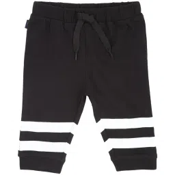 Allen Solly Junior Black & White Striped Trackpants image 1