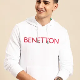 United Colors of Benetton Men Pure Cotton Printed Hooded Sweatshirt-picture-38