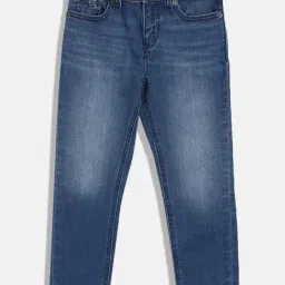 TOMMY HILFIGER Boys Blue Cotton Solid Jeans-picture-28