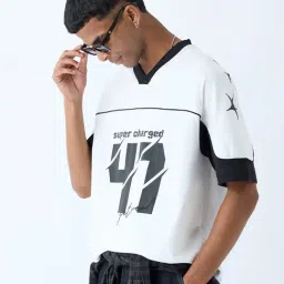 nuon men Nuon by Westside White Printed Relaxed-Fit Cotton T-Shirt-picture-40