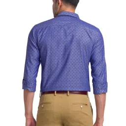 Park Avenue Blue Slim Fit Printed Shirt image 2