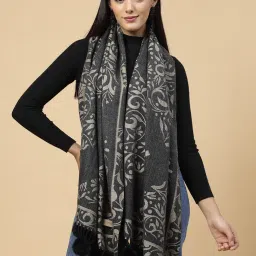 Mafadeny Black Embellished Stole image 1