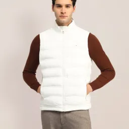 u.s. polo assn. U.S.Polo Association White Regular Fit Quilted Jacket image 1