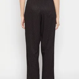 Clovia Black Printed Pyjamas image 2