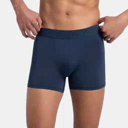 Jockey Life Blue Microfibre Regular Fit Solid Trunks image 1