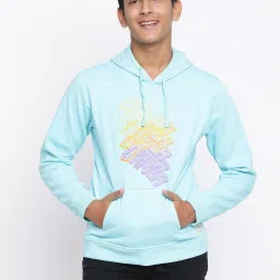 Lil Tomatoes Kids Sky Blue Printed Full Sleeves Sweatshirt image 1