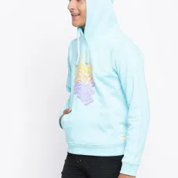 Lil Tomatoes Kids Sky Blue Printed Full Sleeves Sweatshirt image 4