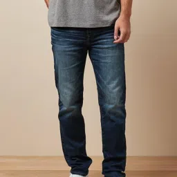 American Eagle Blue Straight Fit Jeans image 1