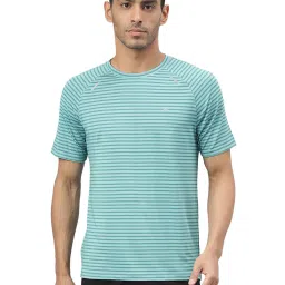 ALCIS Turquoise Anti-Static Slim Fit Round Neck Running T-Shirt image 1