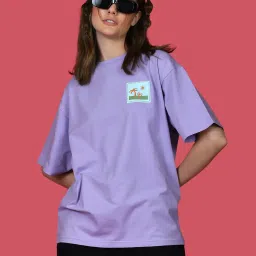 zink london zink Z Lavender Cotton Printed T-Shirt image 1