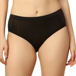 Triumph Black Striped Hipster Panty image 1