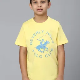 Beverly Hills Polo Club Kids Yellow Printed T-Shirt-picture-23
