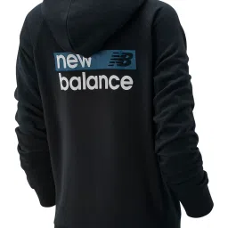 New Balance Black Printed Sports Hoodie image 2